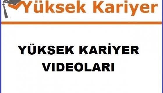 YÜKSEK KARİYER EĞİTİM KURUMLARI 2021 VİDEO